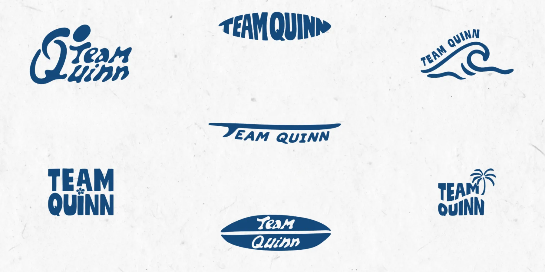 Team Quinn primary and alternate wordmarks