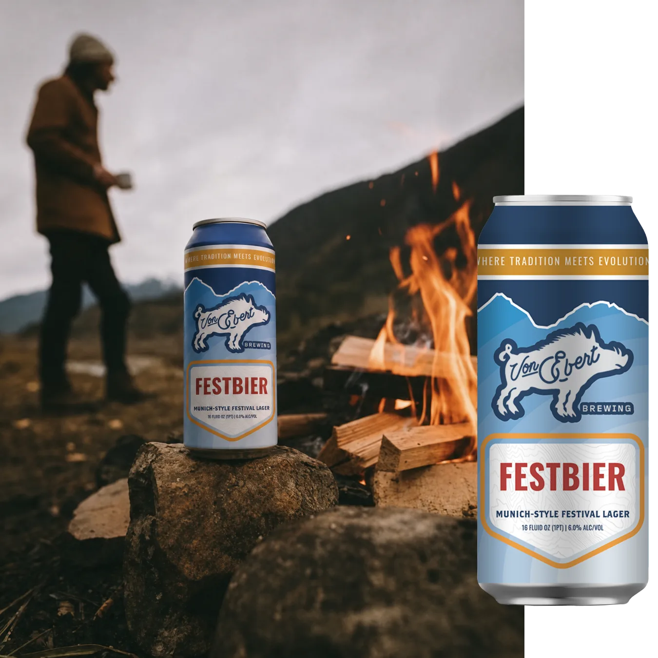 Festbier can and label