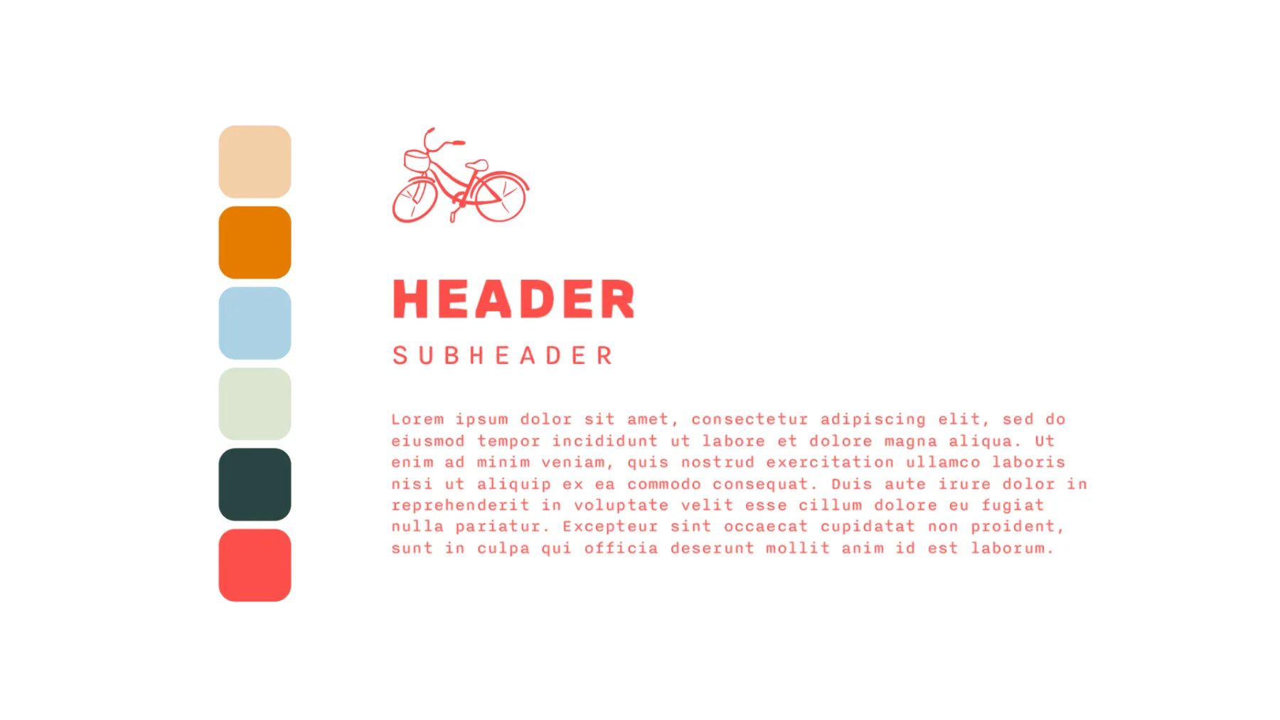 Color story, type and icon set