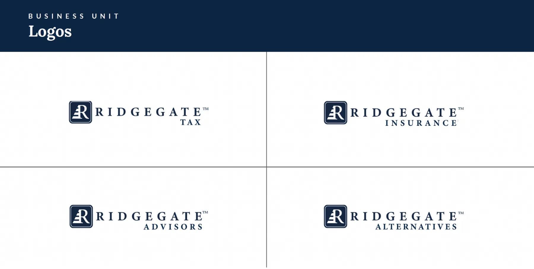 Business unit logos