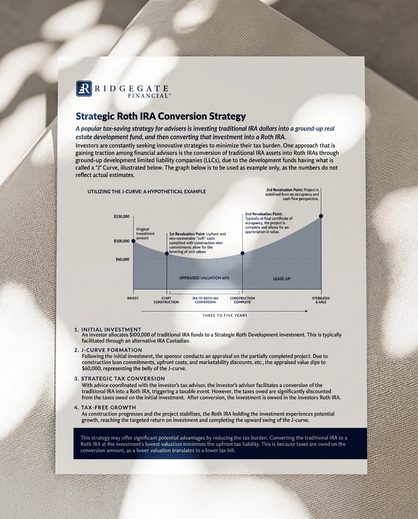 Strategic Roth IRA conversion one-sheet