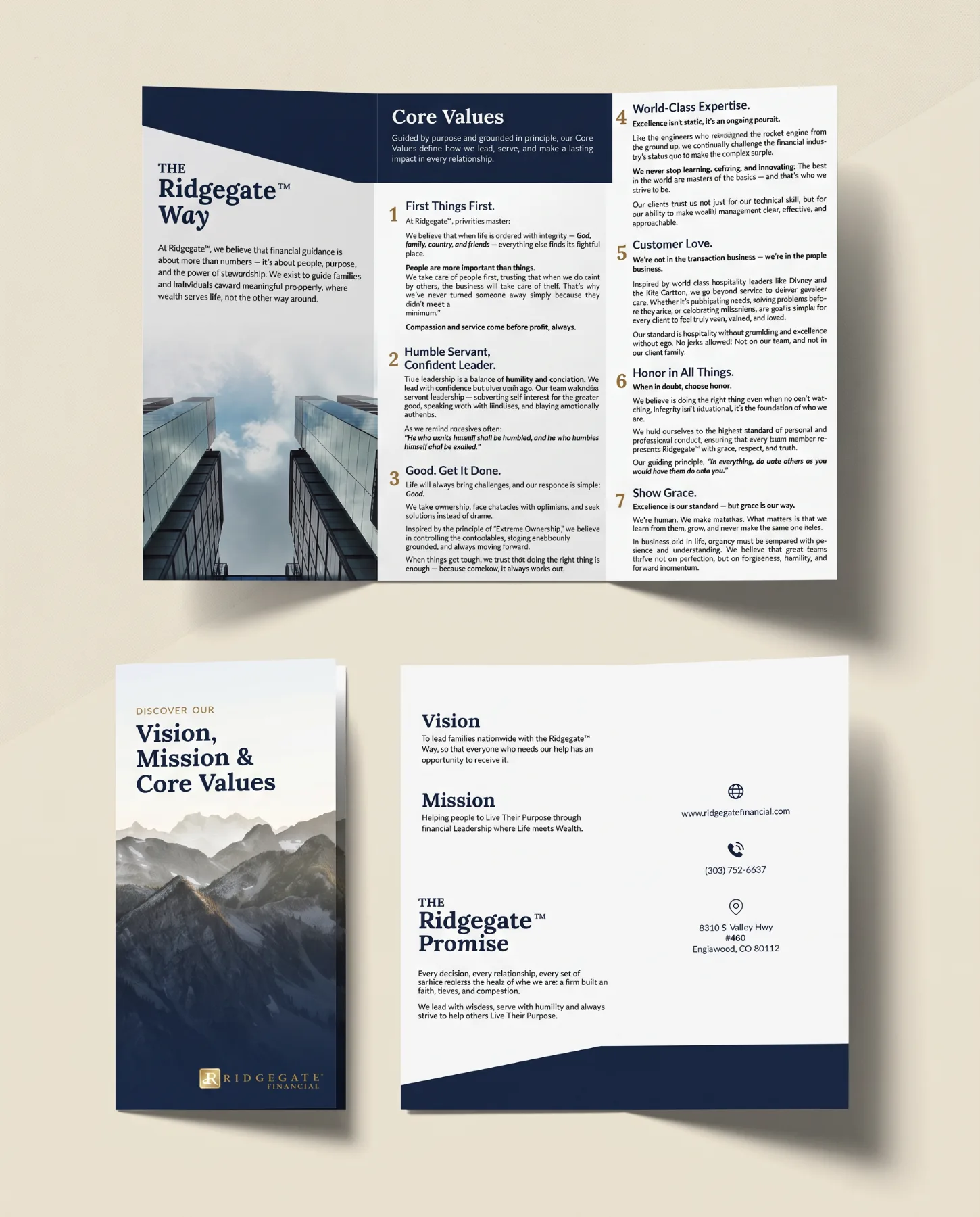 The Ridgegate Way trifold