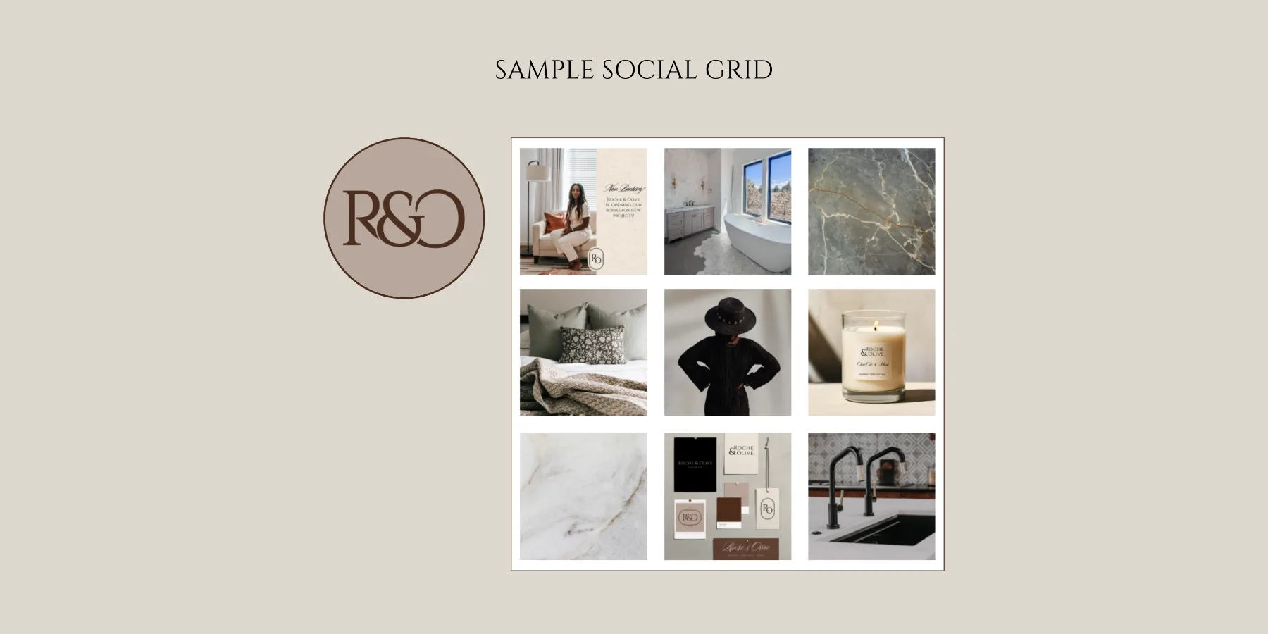 Sample social grid