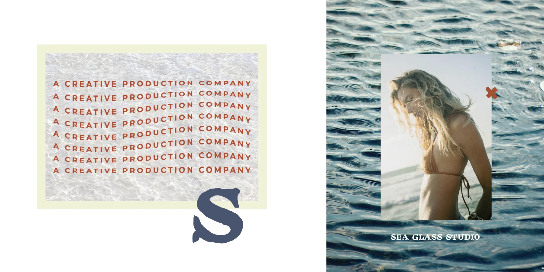 Sea Glass Studio wordmark and S monogram
