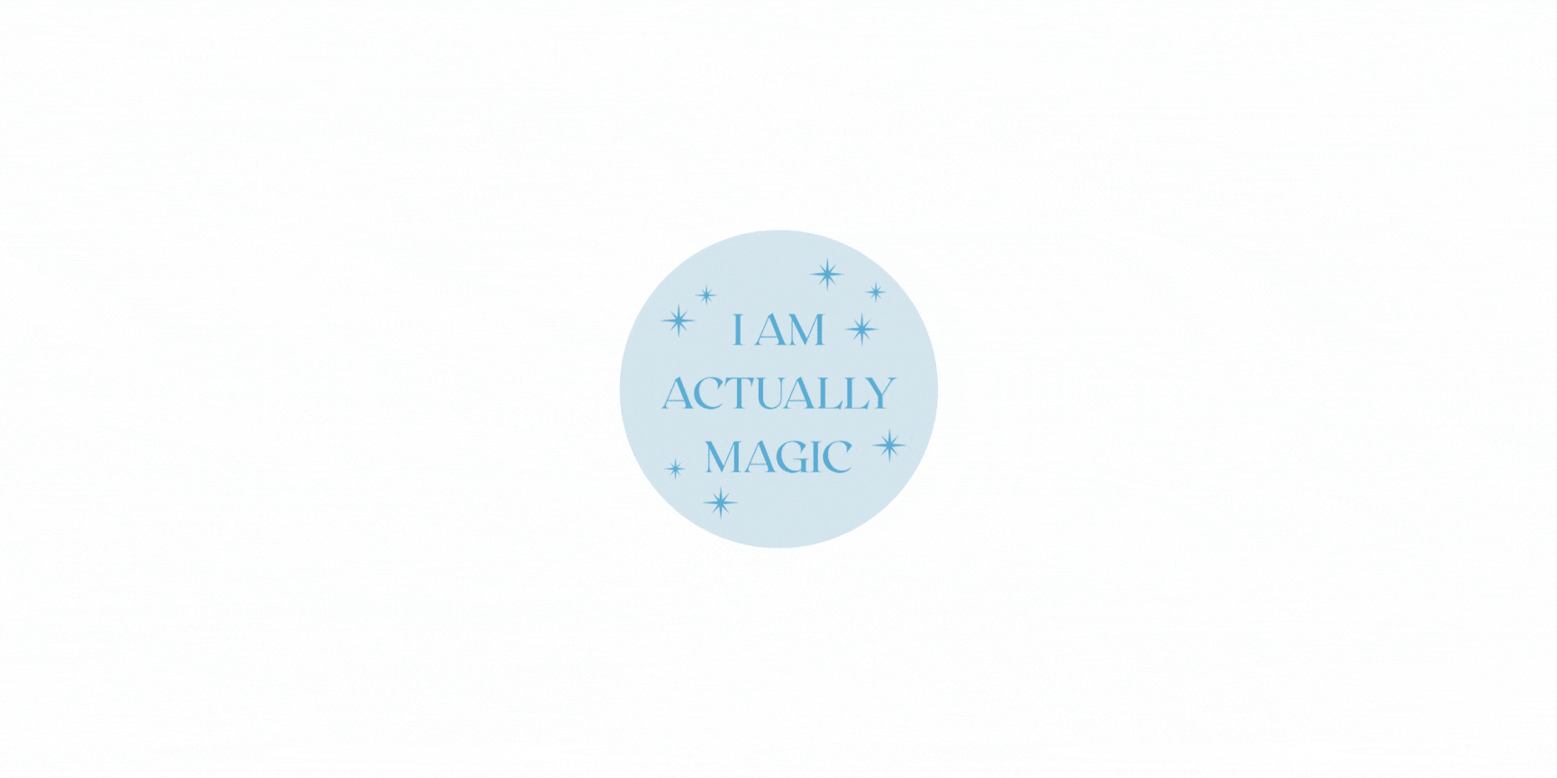Animated affirmation sticker
