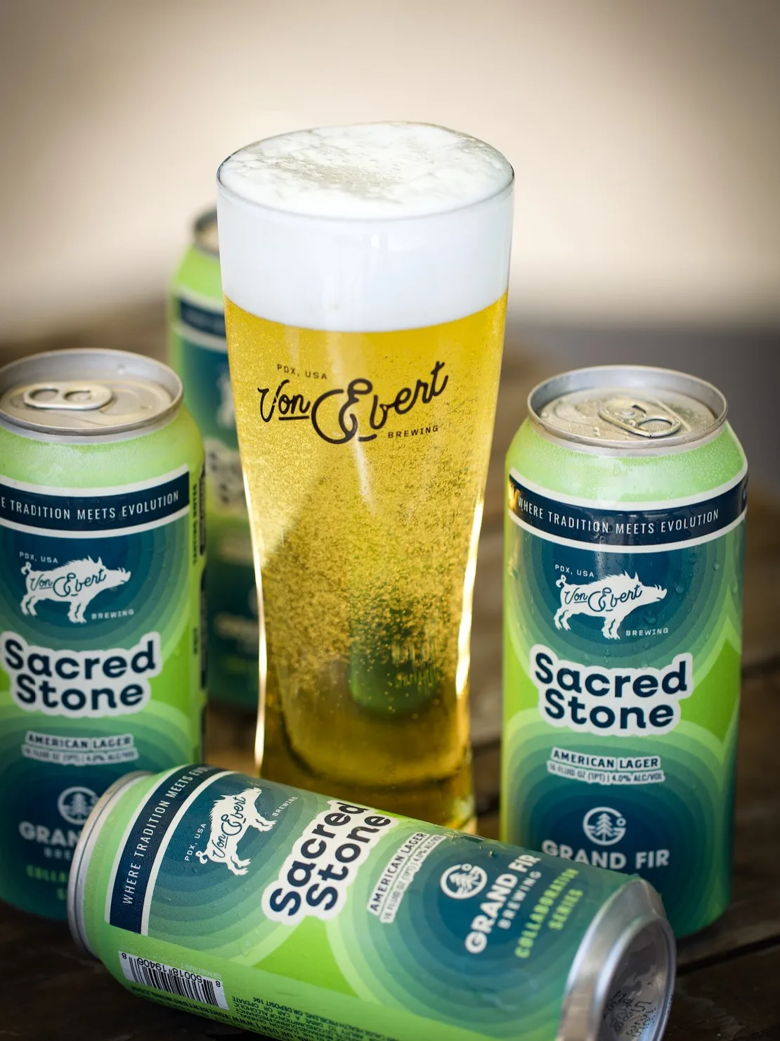 Sacred Stone American Lager release post