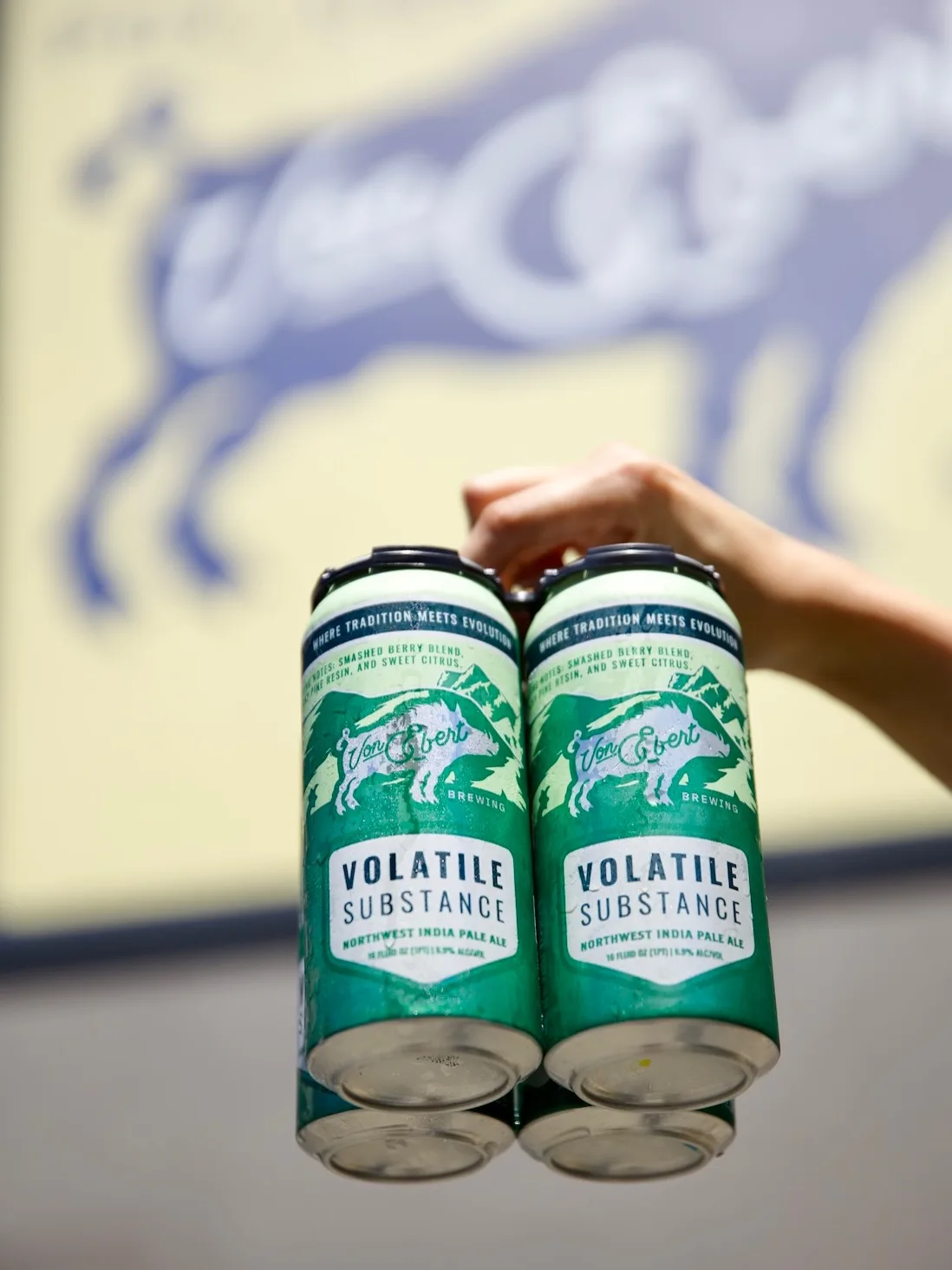 Volatile Substance four-pack social post