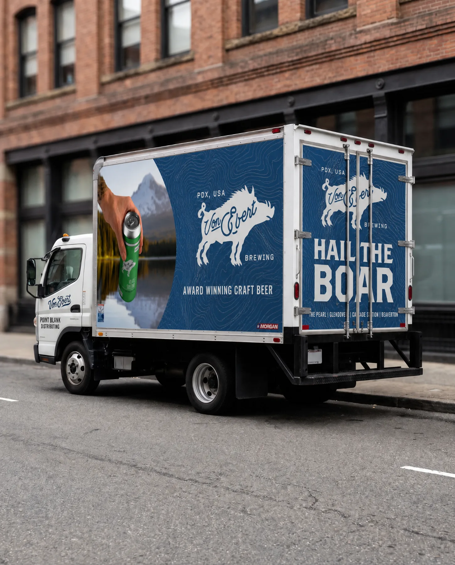 Von Ebert delivery truck wrap